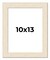 10x13 Wide Barnwood Picture Frame with UV-Resistant Acrylic & Acid Free Backing, Available in 6 Paint Finishes - Grey, Brown, White, and Black